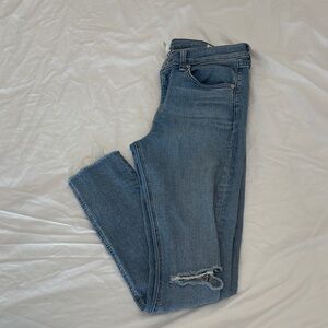 rag & bone Distressed Blue Boyfriend Jeans